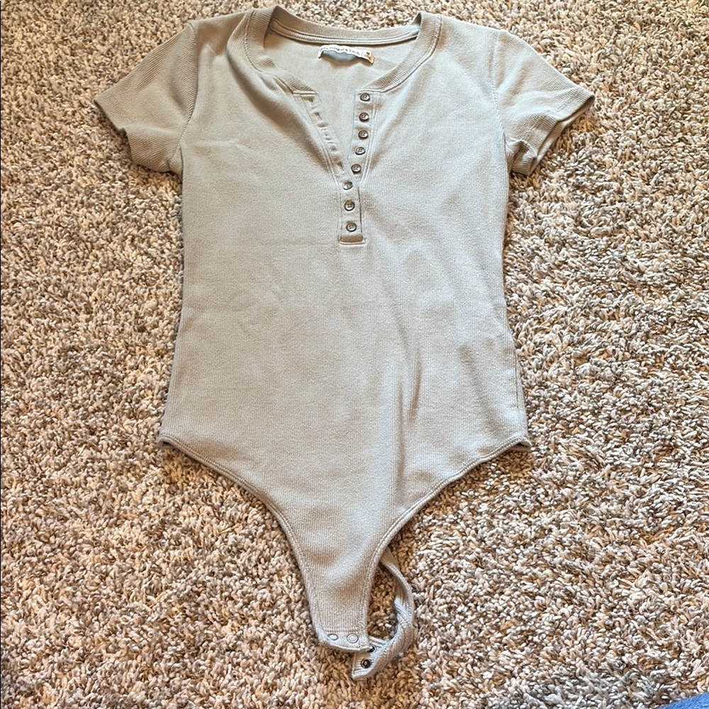 Abercrombie Short Sleeved Henley Body Suit